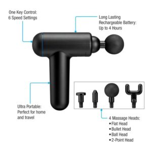 Cordless Massager - Multi purpose massage and function with kit bag