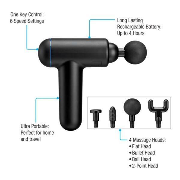 Cordless Massager - Multi purpose massage and function with kit bag
